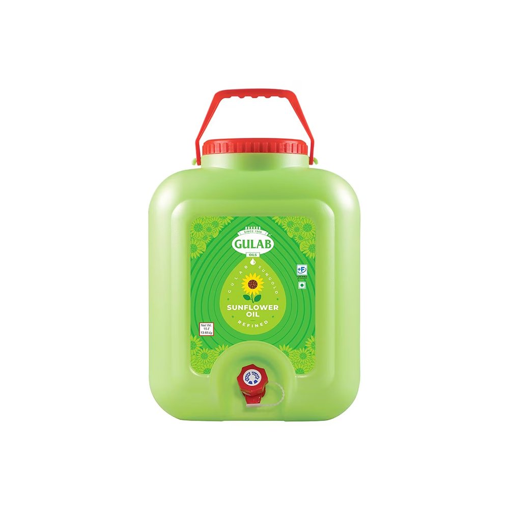 10 Gulab Sungold Refined Sunflower Oil 15 L (Jar) - Knapdirect