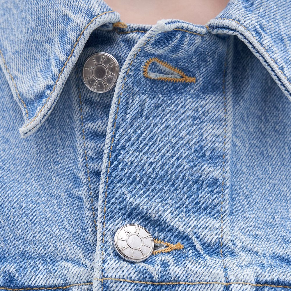 105_05 Men's Classic Denim Jacket-Motorcycle Edition - Image 5