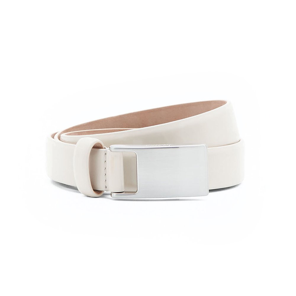 111 Filippa K Women's White Placket Buckle Belt - Knapdirect