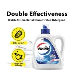 Walch Antibacterial Laundry Detergent Refill - Lemon (2L x 12 Packs) [Free Laundry Capsules 10 Pcs x 12g]